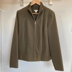 Halogen by Nordstrom Army Green Fitted Jacket